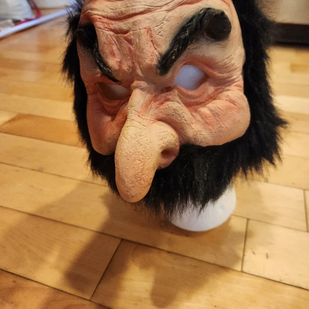 Rubber Halloween costume mask English police bobbie for adult